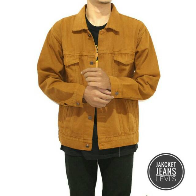 Jaket Jeans Coklat Brown