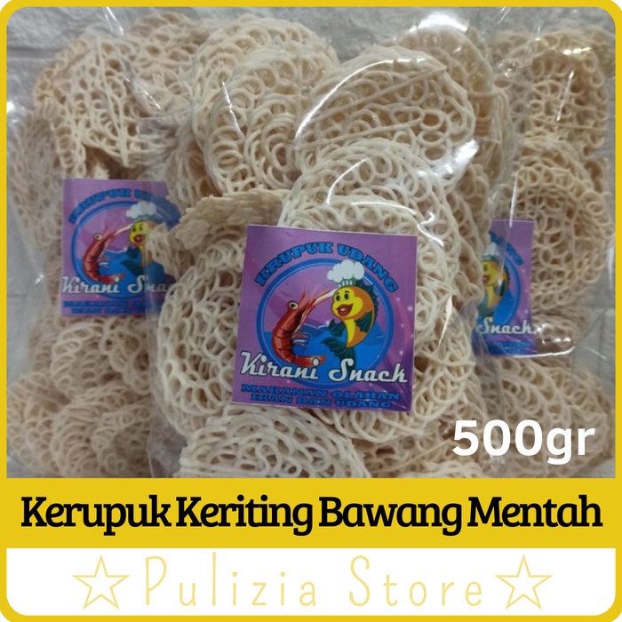 

KERUPUK KERITING MENTAH BAWANG UDANG PUTIH 500GR