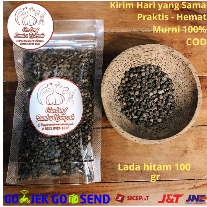 

@332" Biji Lada Hitam 100 Gr Rempah Bumbu Dapur Super aneka bumbu rempah