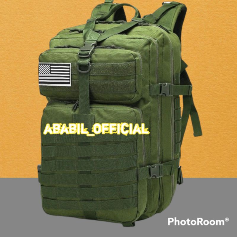 RANSEL ARMY semi MILITER BAHAN KAIN CORDURA