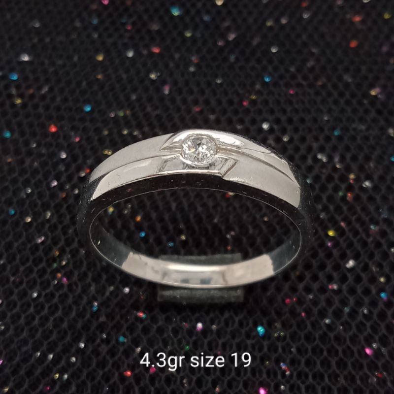 Cincin Emas 17 K - Putih 4.3gr Kadar 750 - 2659