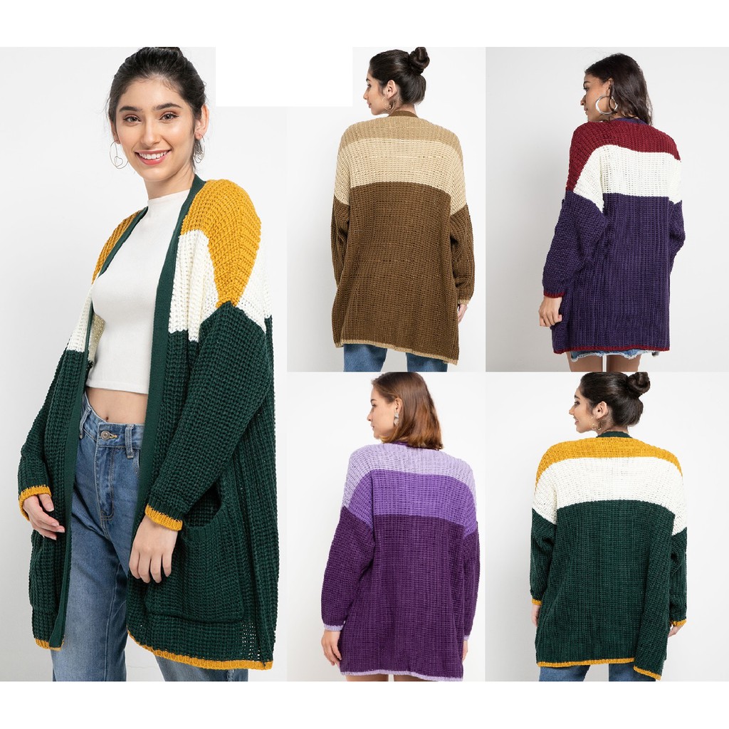 OVERSIZE CARDIGAN  1608 Shopee  Indonesia