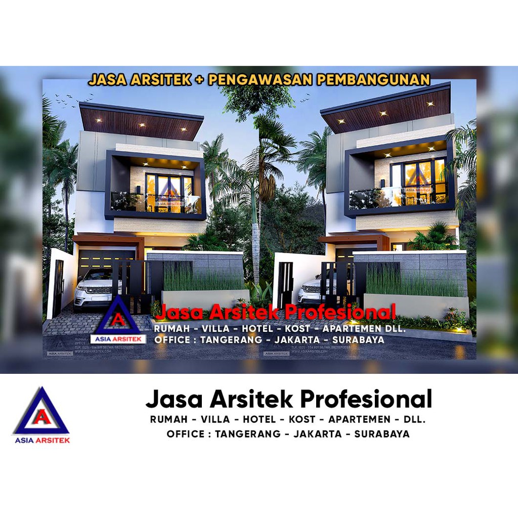 Jual Jasa Arsitek Desain Rumah Minimalis Modern 2 Lantai Di Kebon Jeruk Jakarta Barat Indonesia Shopee Indonesia