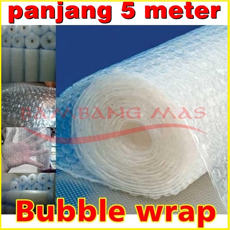 

Plastik bubble wrap gelembung plastik gelembung 5 meter pelindung pengaman Bungkus