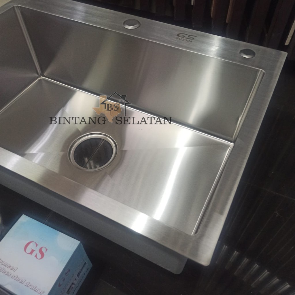 KITCHEN SINK/ BAK CUCI PIRING STAINLESS STEEL GS 65X45