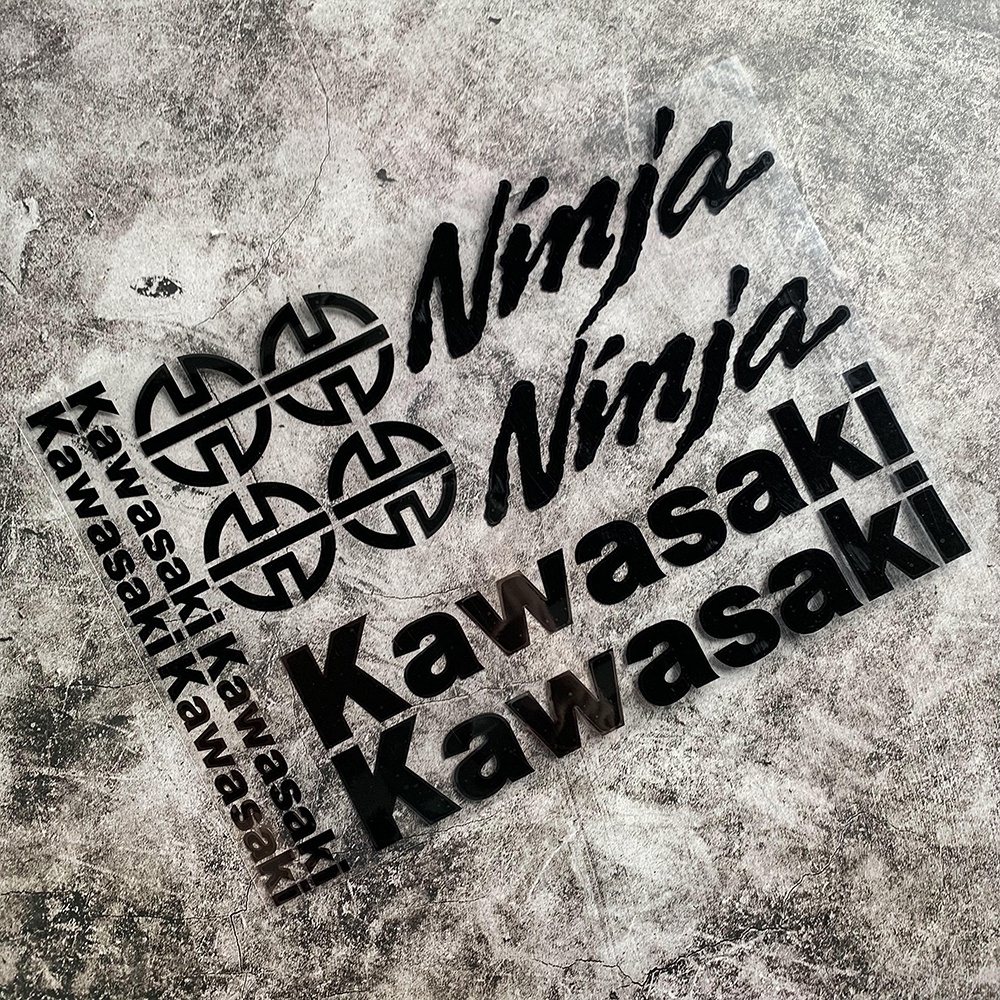 Stiker Reflektif logo Kawasaki Ninja Vulcan H2 H2R Z250 Z300 Z400 Z750 Z900 ZX-6R ZX10R