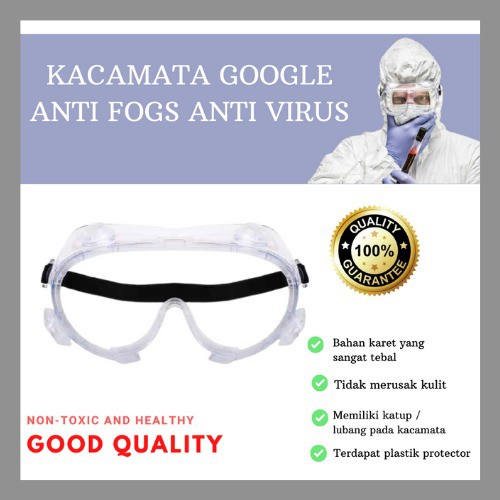 [GRAY.STORE178] Kacamata Google Lab Pelindung Mata Safety Glasses Kacamata APD Protective - KG2