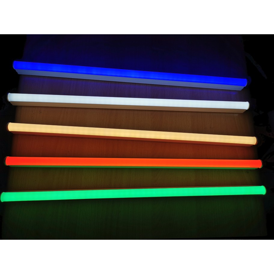 Lampu TL Neon T5 LED 8W 60cm Tube Warna Warni