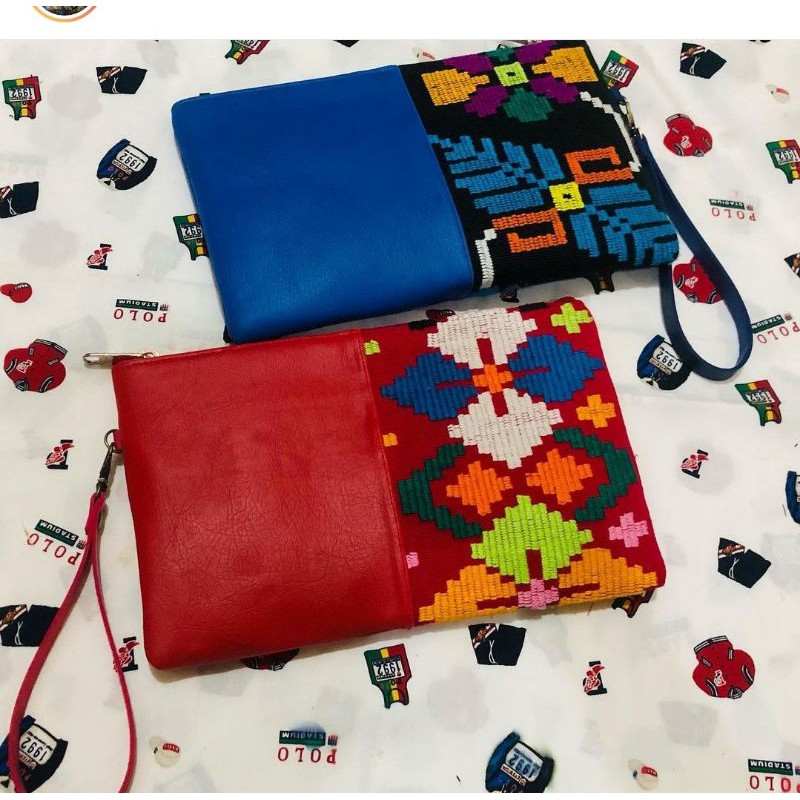 Pouch Kulit Mix Tenun NTT (Original)