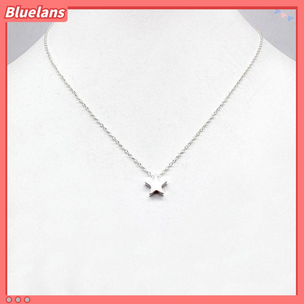 Bluelans Kalung Rantai Wanita Dengan Liontin Bintang Untuk Hadiah Valentine