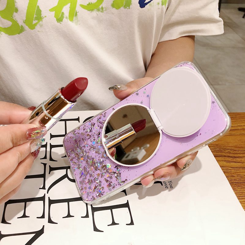 Pretty Mirror Phone Case OPPO A7 A5S A12 A5 A9 A31 2020 A3S C1 C11 5 Pro 5S 5i C3 A52 A92 A37 Neo 9  Black Cover