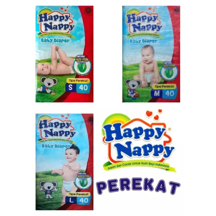 Happy Nappy Perekat Tape NB-S40 / M40 / L40