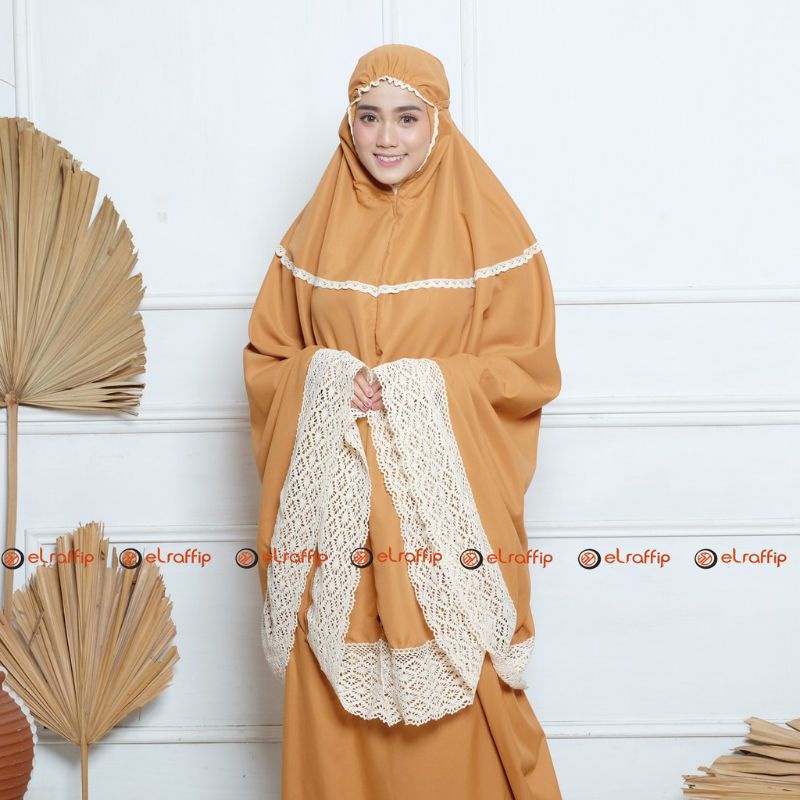 Mukena Dewasa Katun Polos Renda ALMAHIRASeries