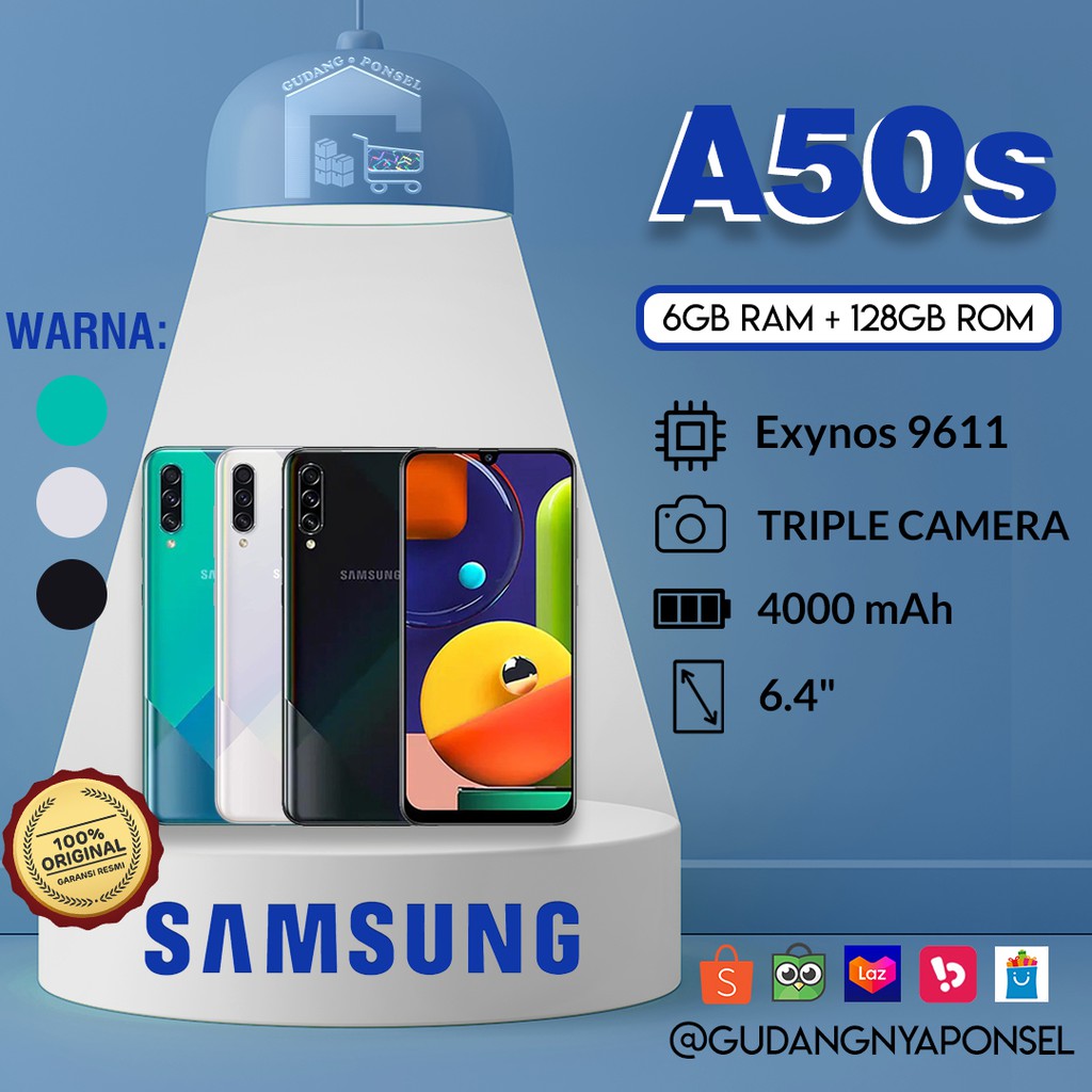 [100% RESMI] SAMSUNG GALAXY A50S  — 6GB/128GB