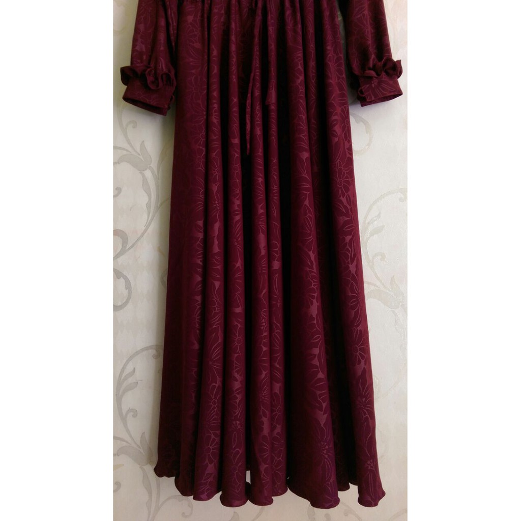 Gamis Naufa Soft Lexus Marun Gamis Umbrella Gamis Emboss Premium Gamis Swarovski