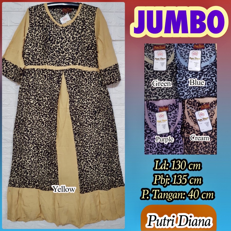 Daster Jumbo Putri Diana terbaru