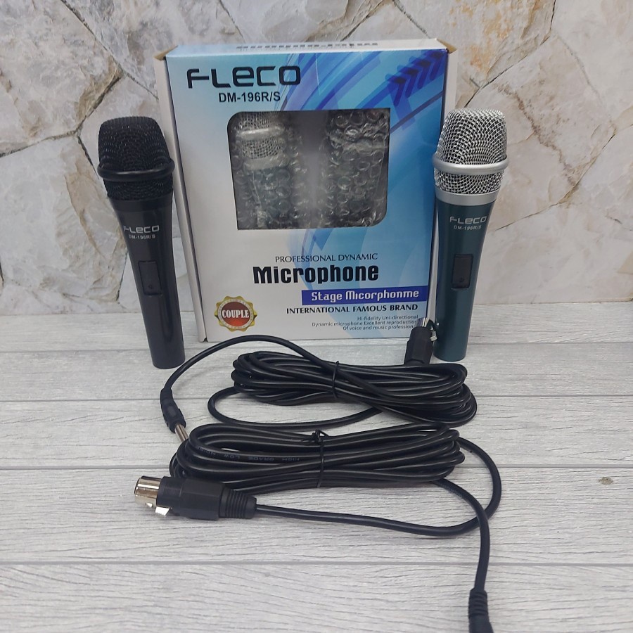 COD Mic Kabel Mic Professional Double Fleco DM-196R/S DM 196 R/S isi 2