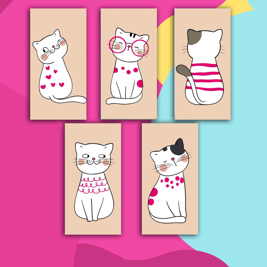 HIASAN DINDING DEKORASI RUANG TAMU RUMAH POSTER KAYU HEWAB KUCING PAJANGAN RUMAH