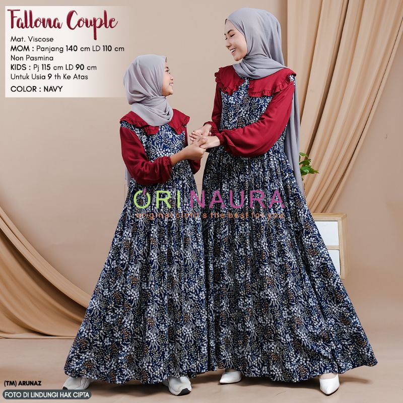 GAMIS COUPLE IBU DAN ANAK FALLONA COUPLE BY ORINAURA