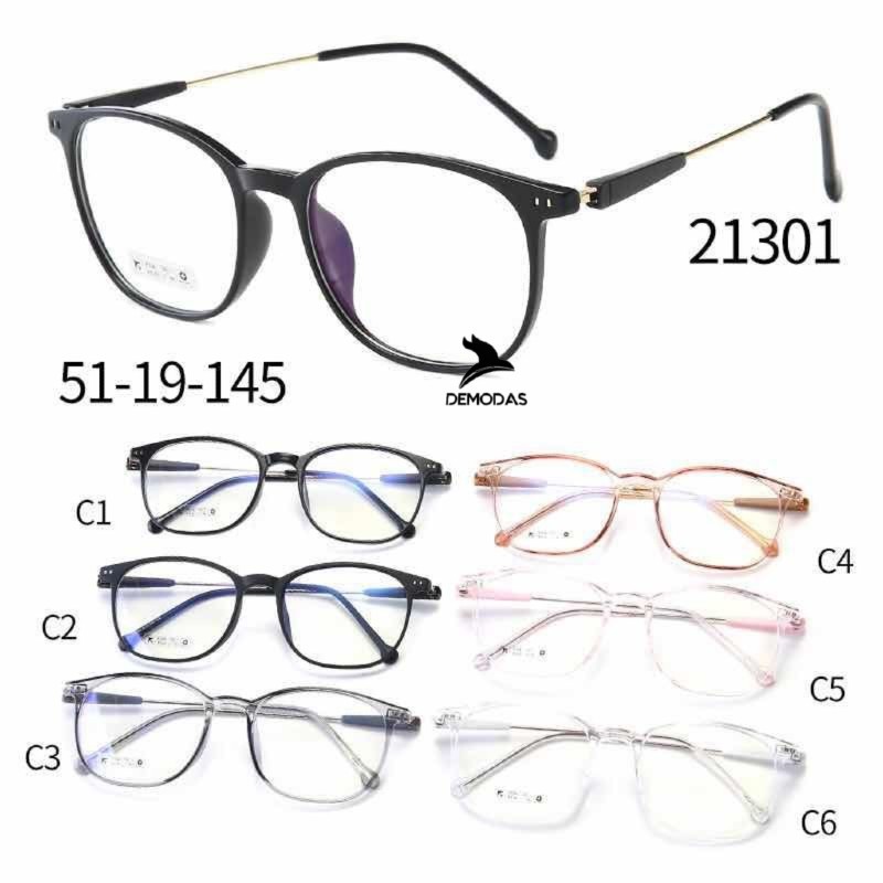 Kacamata Lensa Photocromic lensa blueray lensa bluecromic lensa anti radiasi Minus / Normal / Silinder Frame Kacamata Wanita Pria 21301 Demodas Glasses