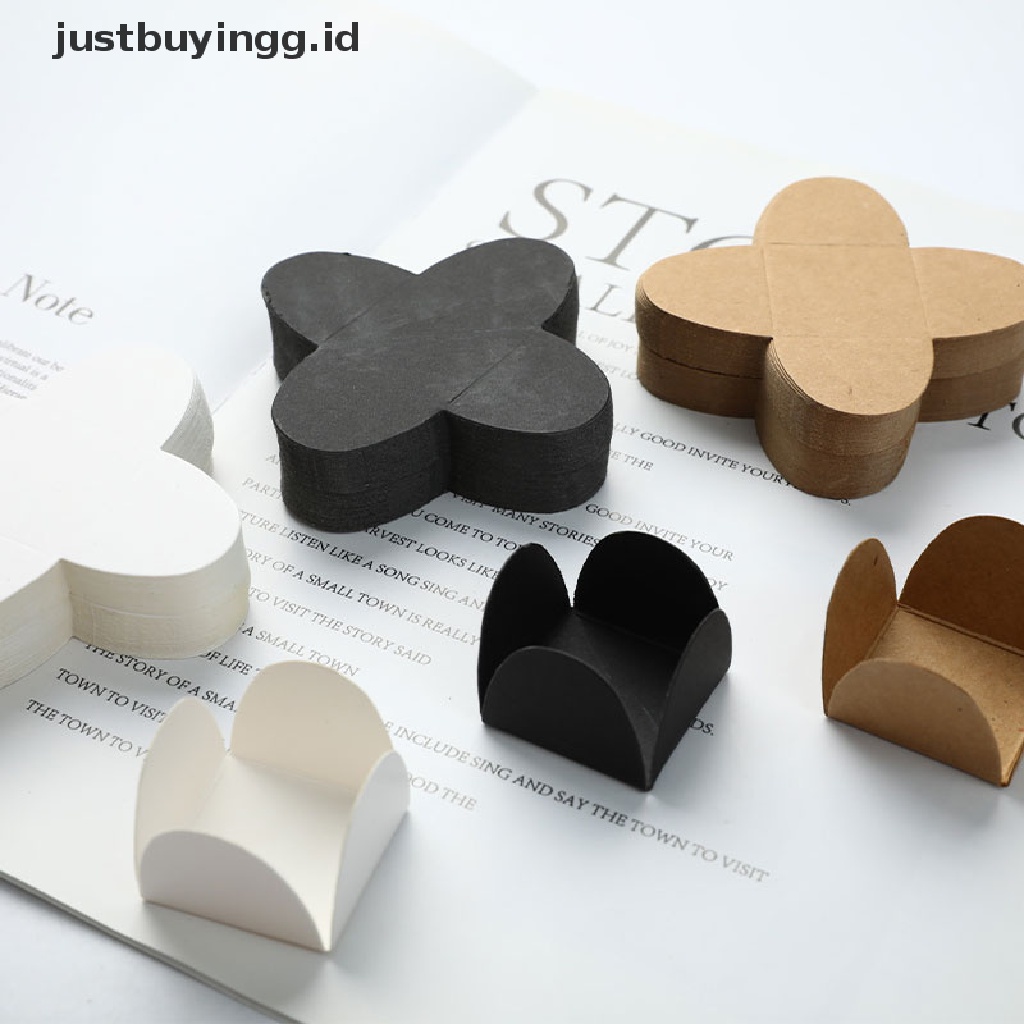 [justbuyingg.id] Kraft Paper Chocolate Spacer Chocolate Candy Tray Paper Dessert Chocolate Base ID