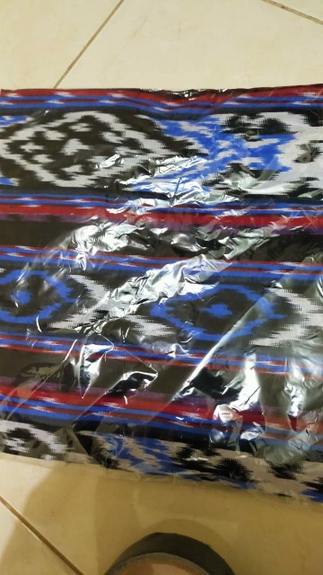 Long Vest Motif Tenun Aserehe Outer Batik Wanita Casual Formal Kantoran Katun Halus Songket