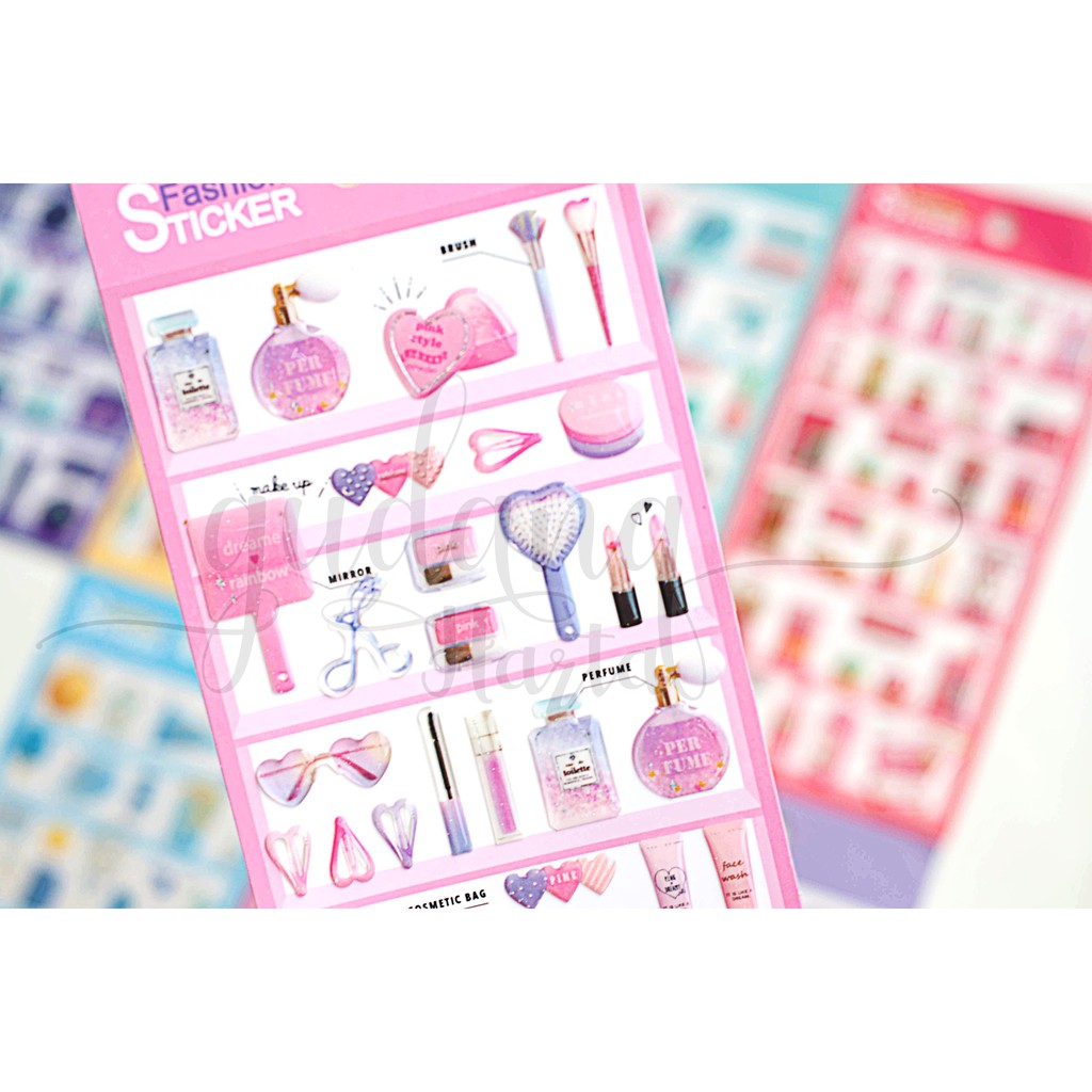 Stiker Fashion Timbul Stiker Baju Stiker Aneka Perlengkapan Fashion Unik DIY Scrapbook GH 303042