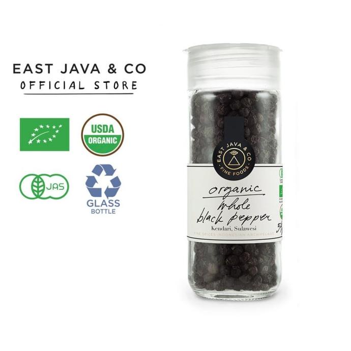 

East Java & Co Organic Whole Black Pepper-54g(Lada Hitam Utuh Organik)