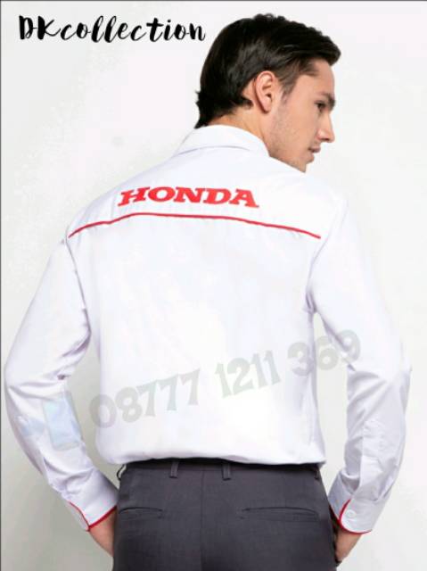 Baju Honda pria lengan panjang kemeja sales Honda pria kemeja seragam Honda seragam sales Honda pria