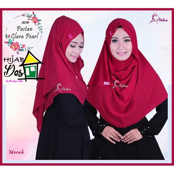 Pastan Pearl (Merah) by Abika Hijab