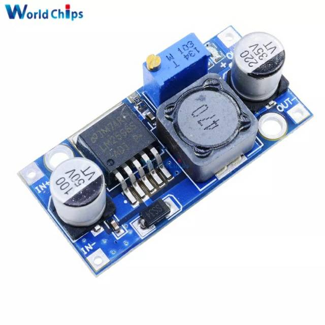 Buck Converter Modul 3.2 V-40 V untuk 1.25 V-35 V Regulator Tegangan LM2596 DC-DC adjustable daya st