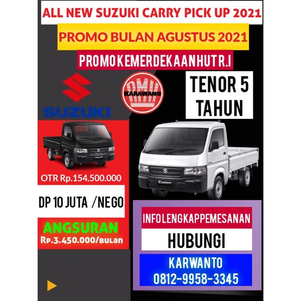 ALL NEW SUZUKI CARRY PICK UP 2021