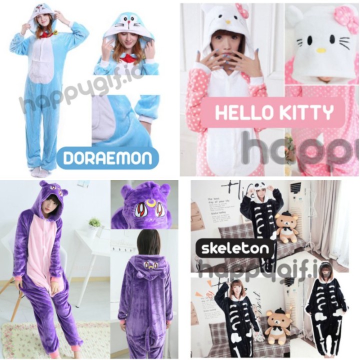 KOSTUM ONESIE KIGURUMI BAJU PIYAMA KARAKTER DEWASA 3