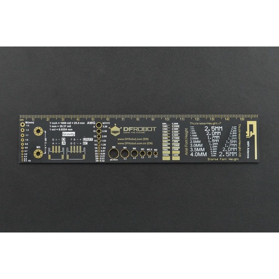 DFRobot PCB Engineering Ruler - Mini (6.3inches) Penggaris DFRobot Ori