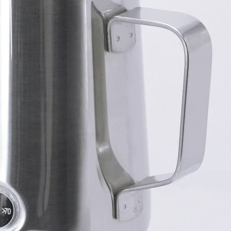 Teko Kopi Espresso Latte Art Stainless 600ml Built-in Thermometer - Silver