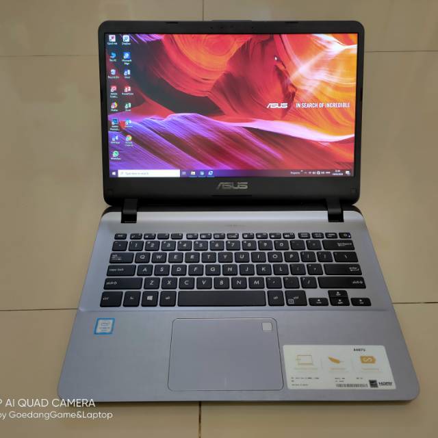 Laptop Asus A407UA/Core i3/Gen 6/Ram 4GB/SSD 250GB/FHD/Garansi/Mulus Murah Membahana