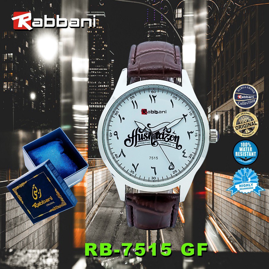 Rabbani 7515 Jam Tangan Couple Kulit Original Premium Anti Air Garansi Mesin 1 Tahun