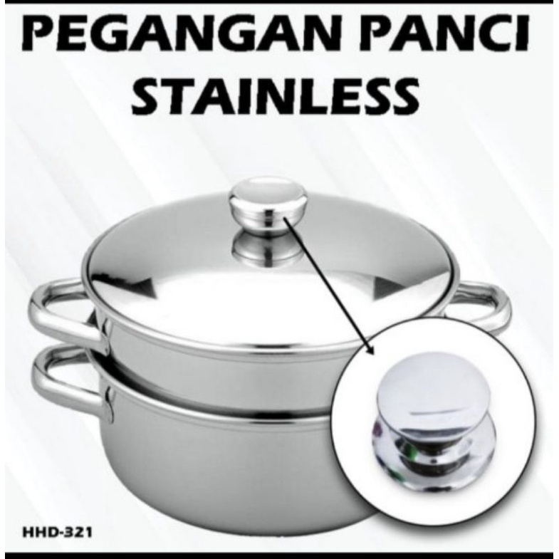 KNOP tutup panci stainless pegangan panci stainless steel tutupan panci