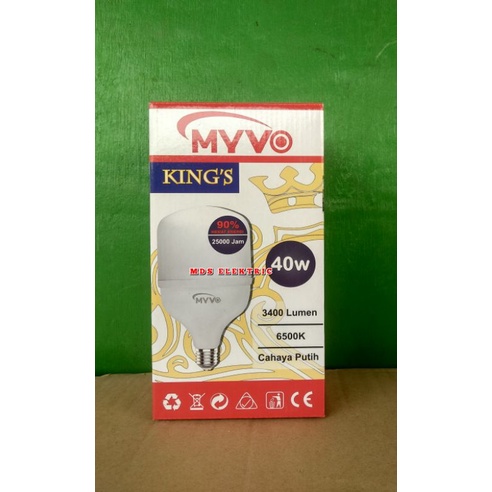 LAMPU LED CAPSUL MYVO KING'S 40 WATT CAHAYA PUTIH