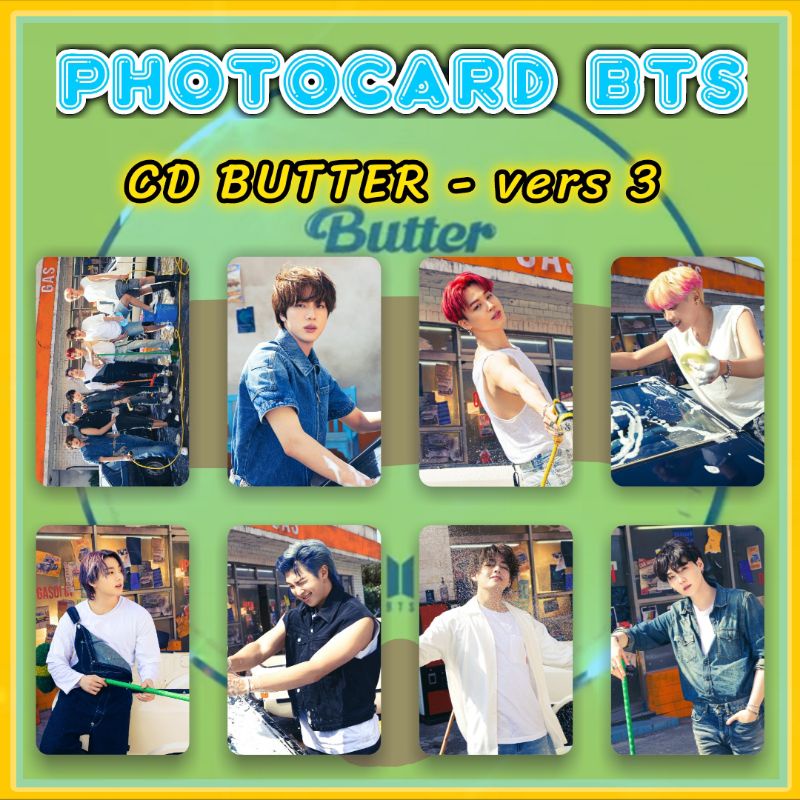 8 lbr - (bisa COD) PHOTOCARD BTS BUTTER PHOTOCARDS BTS PERMISSION TO DANCE ALBUM PC BTS BUTTER POLAR