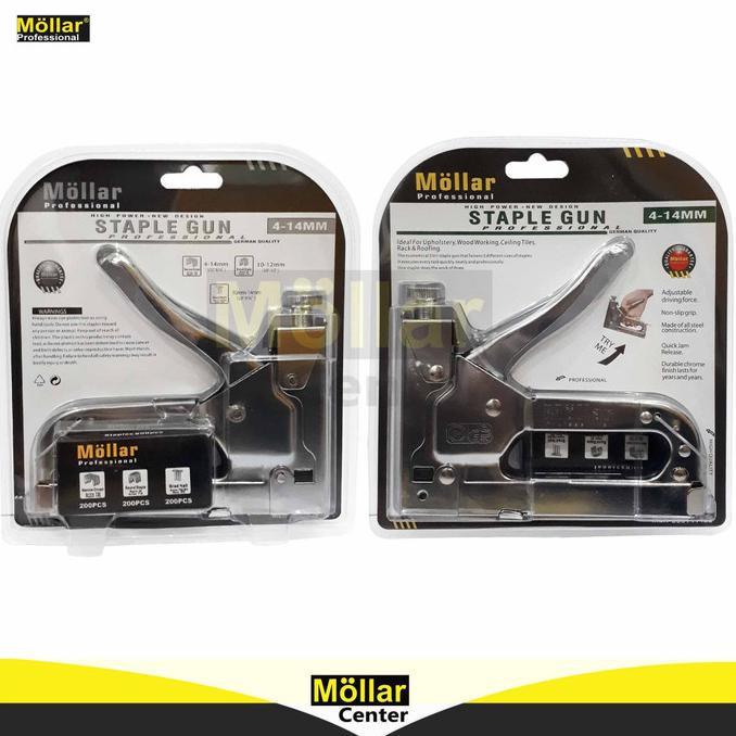 Jual Staple Gun Tembak Staples Stepler Hekter Mollar In Jok Kulit Kardus Shopee Indonesia