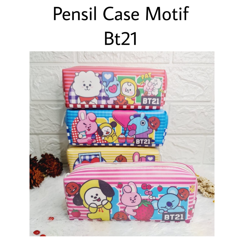 

AS888 - KOTAK PENSIL RESLETING / PENSIL CASE POUCH / MOTIF BT21