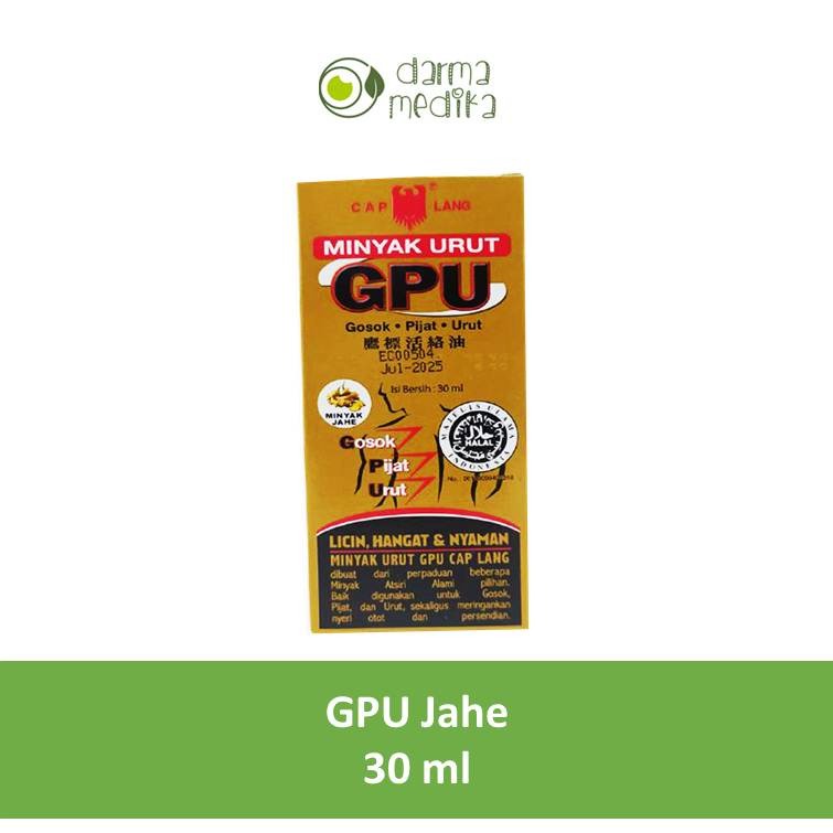 Minyak Urut GPU Cap Lang Jahe 30ml 30 ml