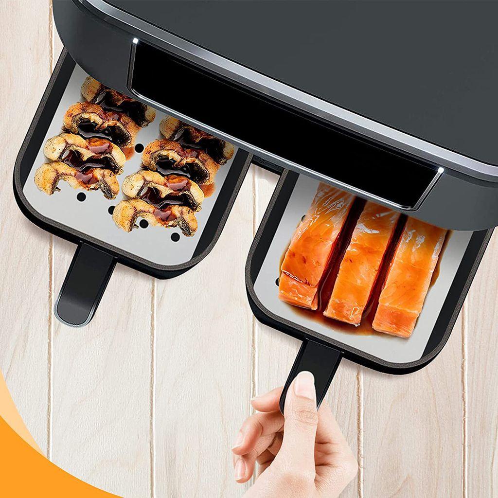 [Elegan] Steamer Mat Disposable Oil-proof Perlengkapan Baking Parchment Paper Persegi Panjang Dapur Gadget Baking Sheets