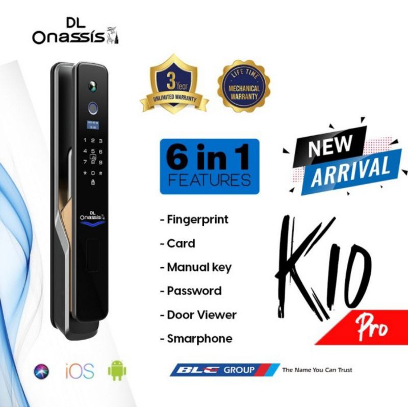 Jual Kunci Pintu Digital Onassis K10 Digital Lock Onassis K10 Pro Indonesia Shopee Indonesia