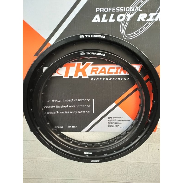 velg jari jari TK racing ring 16 dan 19 36 hole Uk 185x16 dan 160x19 asli TK racing