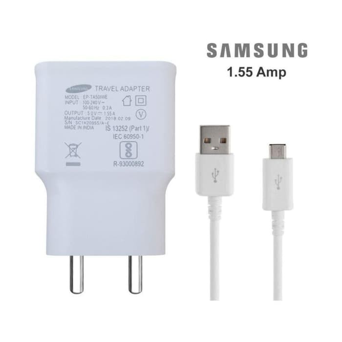 CHARGER SAMSUNG 5V 1.55A KABEL MICROUSB J7 J6 J5 J3 J2 J1