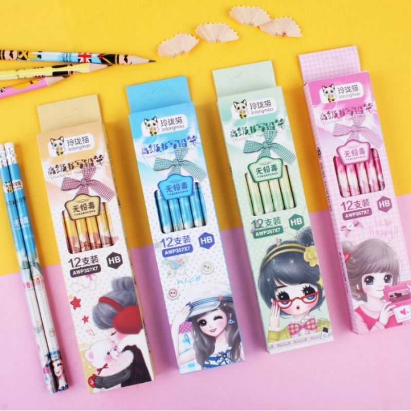 

PENCIL MOTIF / PENCIL CARAKTER 1LUSIN 12PCS