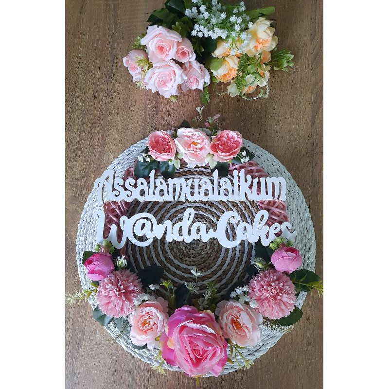 WREATH FLOWER CUSTOM / RING ROTAN HIAS / HIASAN PINTU / HIASAN HIAS BUNGA