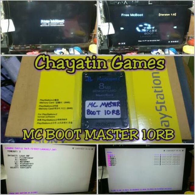 MC Boot Master 10RB / PS2 Seri 00 / MC Ulaucher Tanpa IC Matrix